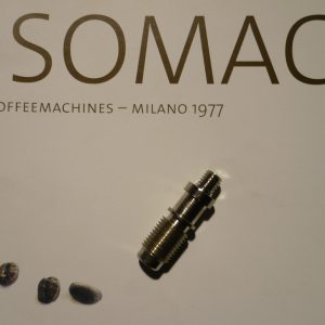 Shaft / stem - chrome- for steam valve Itala Isomac