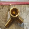 Isomac steam valve body in brass for Cappuccina
