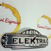 Elektra Microcasa badge  Plate Red 02636018 OEM