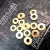 E61 Brass WASHER FLAT M3  SOLD IN QTY OF 5 WASHERS