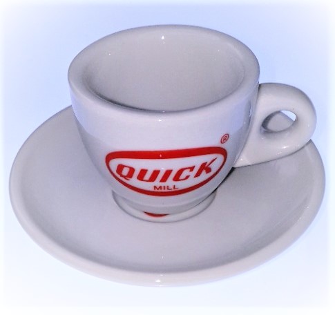 Quick Mill OEM Espresso Cup & Saucer with Logo